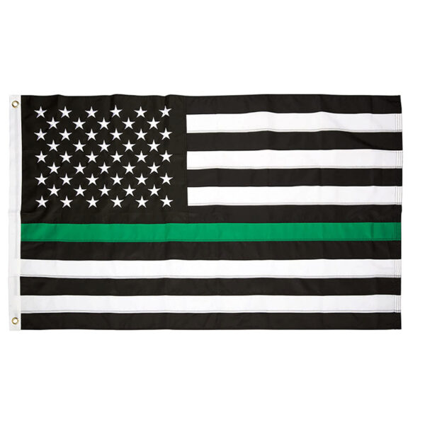 Thin Green Line American Flag