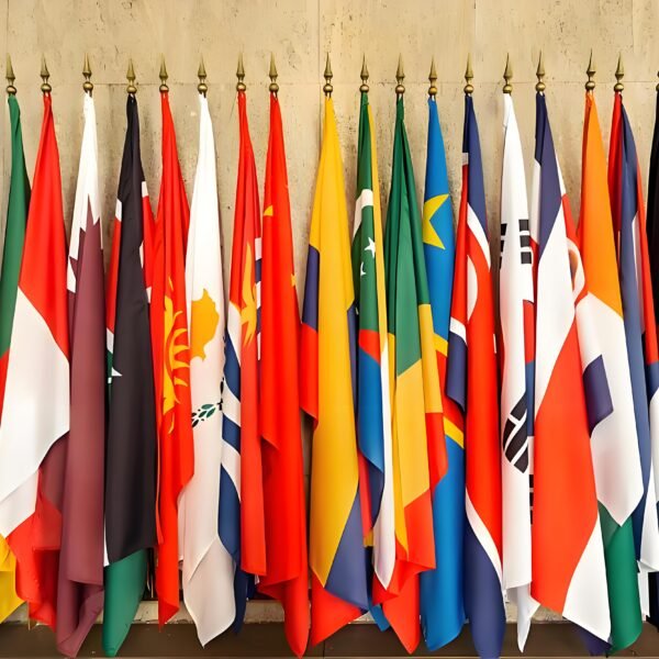 Printed  Asian Flags