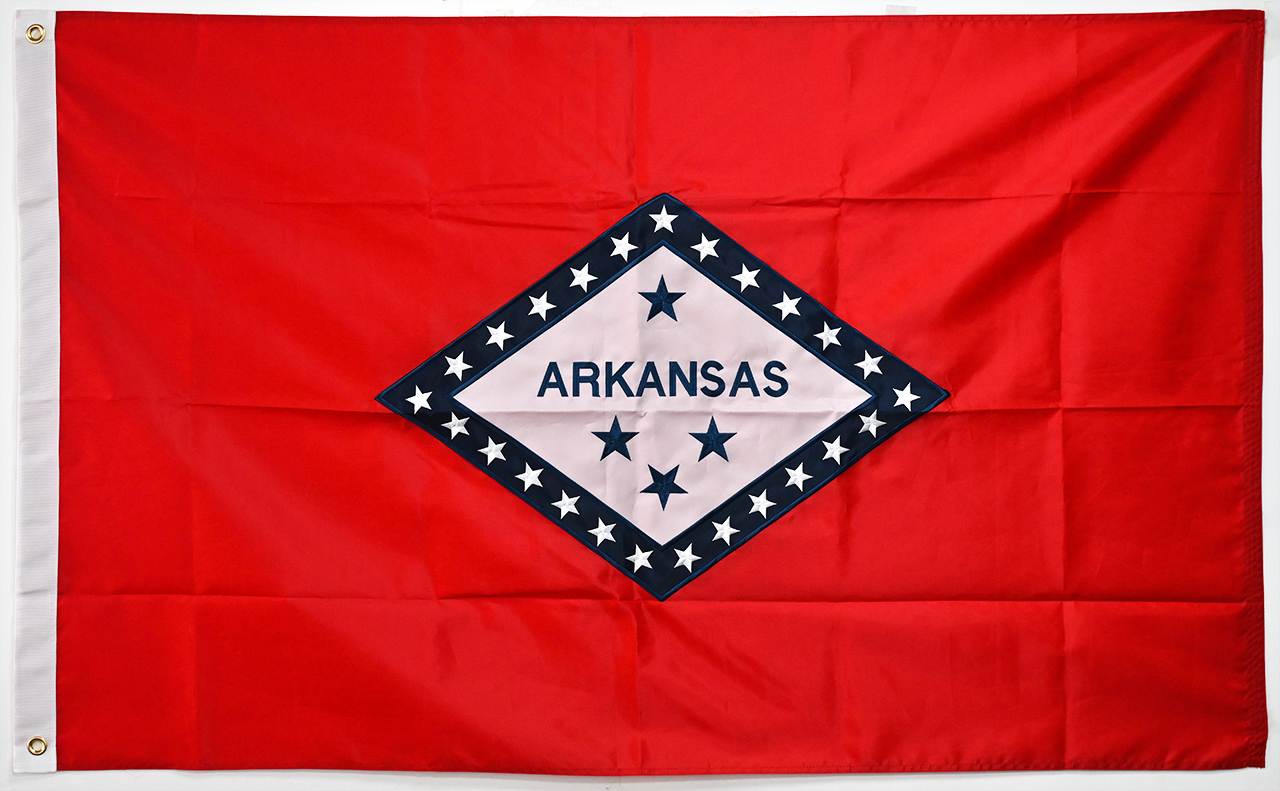 A collage showing a historical Roman vexillum flag, a medieval heraldic banner, and a modern 210D polyester national flag flying on a pole under blue sky