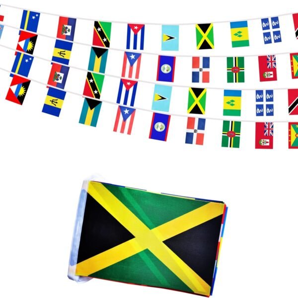 Caribbean Countries Small String Flags