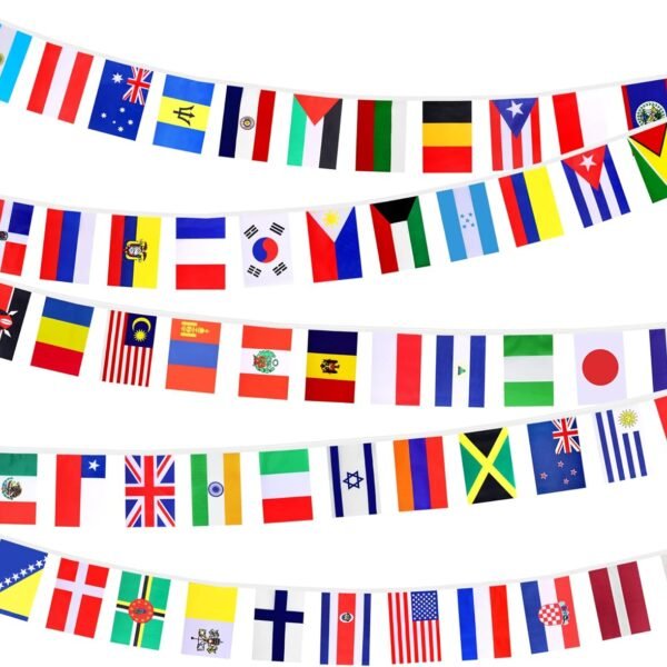 Countries String Flags Banner Set