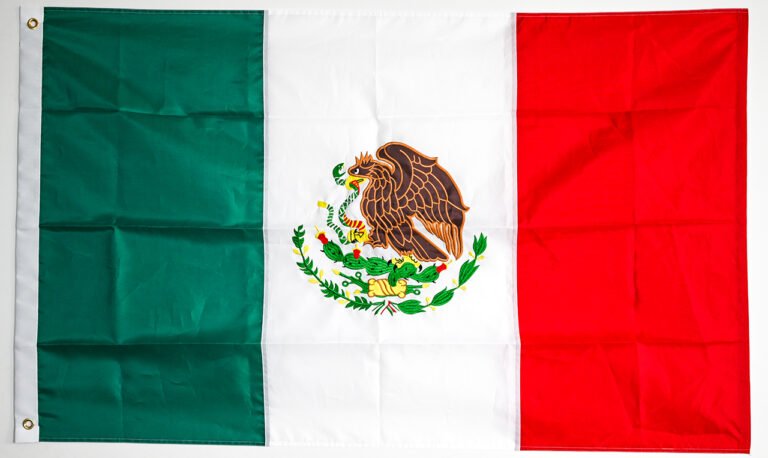 Mexico Embroidered Patchwork Flag