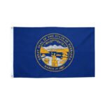Nebraska Embroidered Patchwork Flag