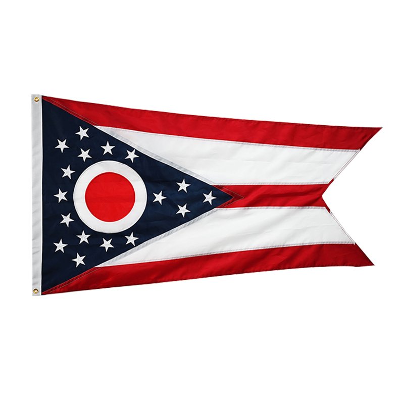 主图 Ohio Embroidered Patchwork Flag