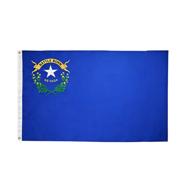 Nevada Embroidered Patchwork Flag