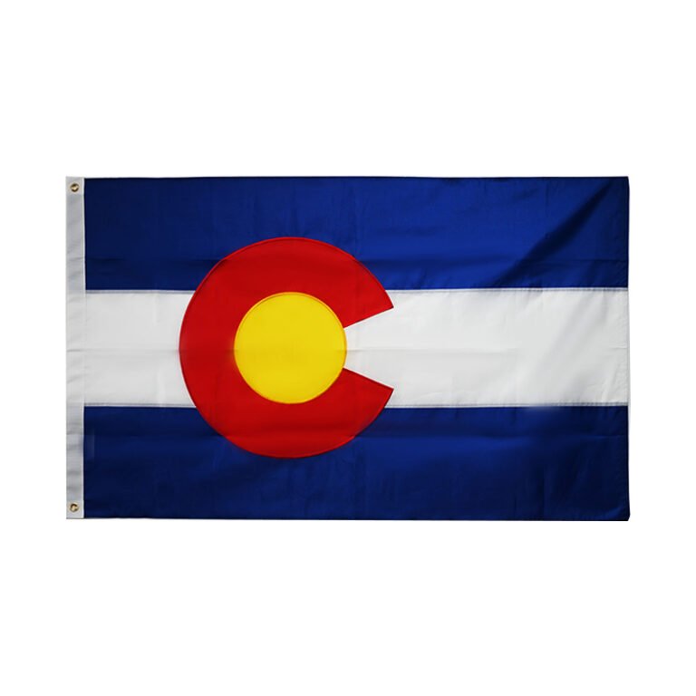 Colorado Embroidered Patchwork Flag