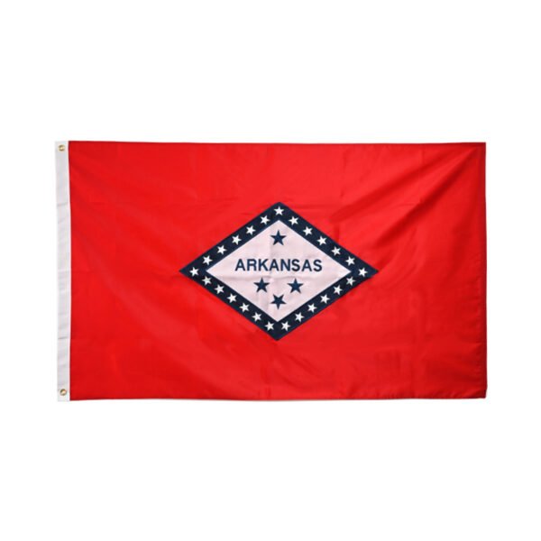 Arkansas Embroidered Patchwork Flag