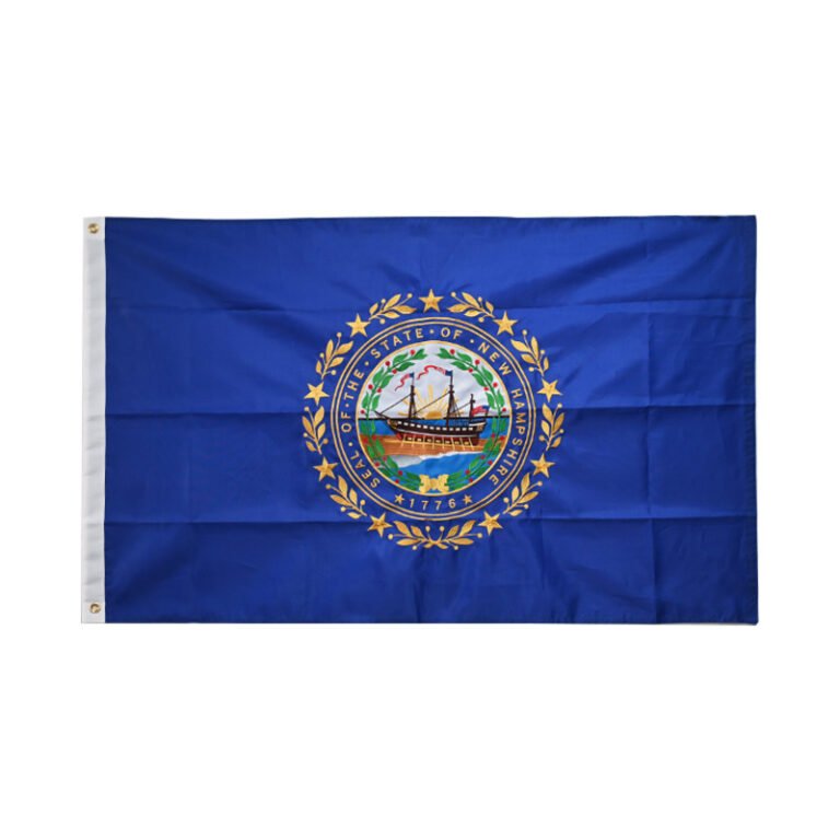 New Hampshire Embroidered Patchwork Flag