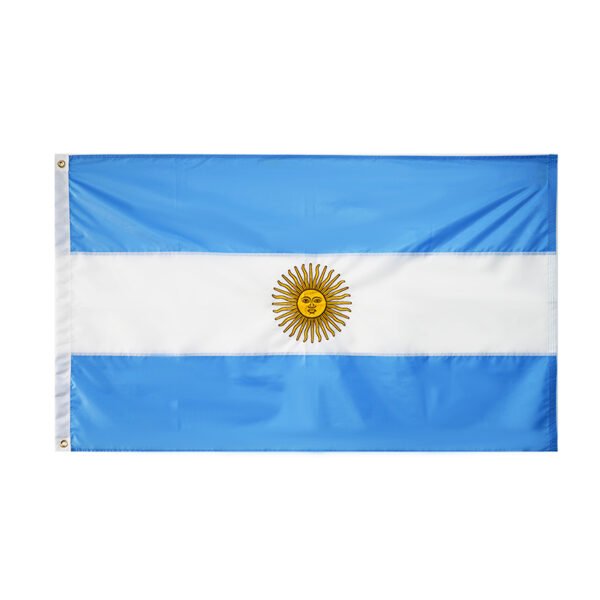 3×5 ft Argentina Embroidered Patchwork Flag