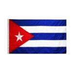 3×5 ft Cuba Embroidered Patchwork Flag - Premium Quality Product Overview Showcase your national pride with our 3×5 ft Cuba Embroidered Patchwork Flag. Featuring premium craftsmanship and durable materials, it’s perfect for home decor, outdoor display, patriotic events, and business promotions. Key Features Exquisite Embroidery: Meticulously embroidered details (iconic blue-white stripes and triangular star emblem), crisp stitching that resists peeling and fraying. Patchwork Construction: Stitched panel design boosts tensile strength for long-time outdoor application. Heavy-Duty Polyester: Weatherproof fabric with great fade resistance to keep bright colors. Reinforced Header & Brass Grommets: Sturdy hanging strip paired with solid brass grommets for simple installation on flagpoles. Specifications Size: 3 ft × 5 ft (90cm × 150cm) Material: Premium Polyester Craft: Embroidery + Patchwork Accessories: Reinforced canvas header, 2 solid brass grommets