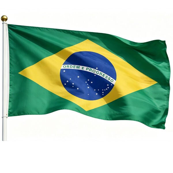 Brazil Flag 3x5 Ft Printed